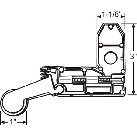 Strybuc Patio Screen Door Roller Assy. 10-457SS